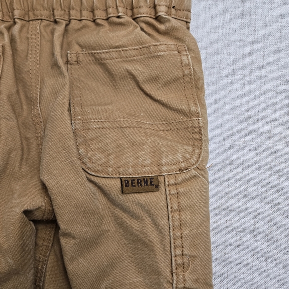 Berne Toddler Quilt Lined Insulated Duck Bib Overalls Brown Size 4T - Picture 9 of 9